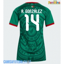 Camisa de time de futebol México Armando Gonzalez #14 Replicas 1º Equipamento Feminina Mundo 2026 Manga Curta